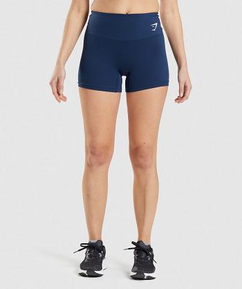 Pantalones Cortos Gymshark Entrenamiento Mujer Azul Marino | CO 2685EBC